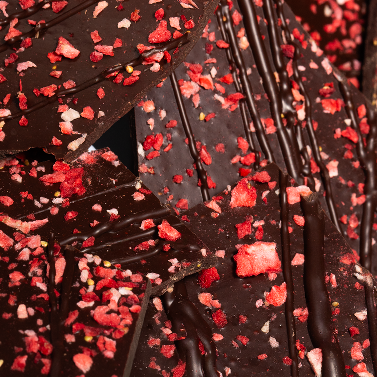 Chocolate Strawberry Bark — Kosher Chocolate Bark | Valentine's Day | NC Chocolatier Artisan