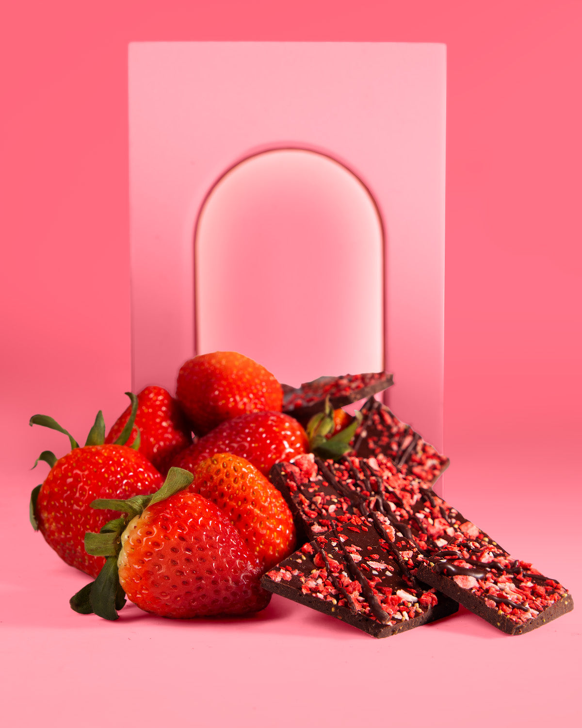 Chocolate Strawberry Bark — Kosher Chocolate Bark | Valentine's Day | NC Chocolatier Artisan