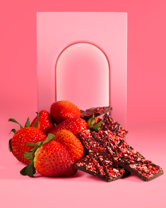 Chocolate Strawberry Bark — Kosher Chocolate Bark | Valentine's Day | NC Chocolatier Artisan