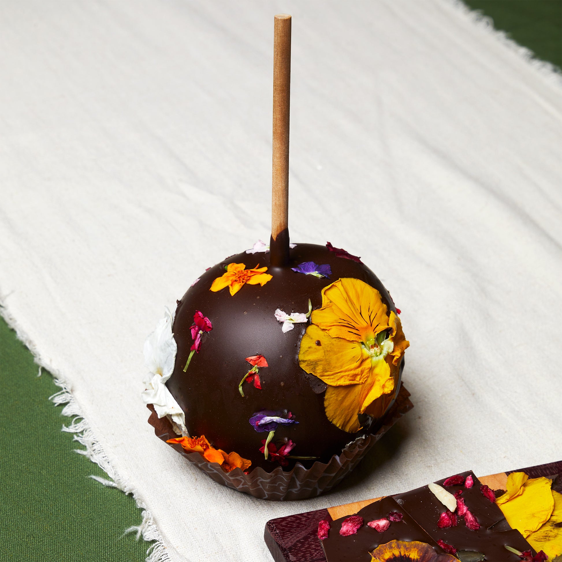 Floral Caramel Apple — Kosher Caramel Apples | NC Chocolatier Artisan Handcrafted