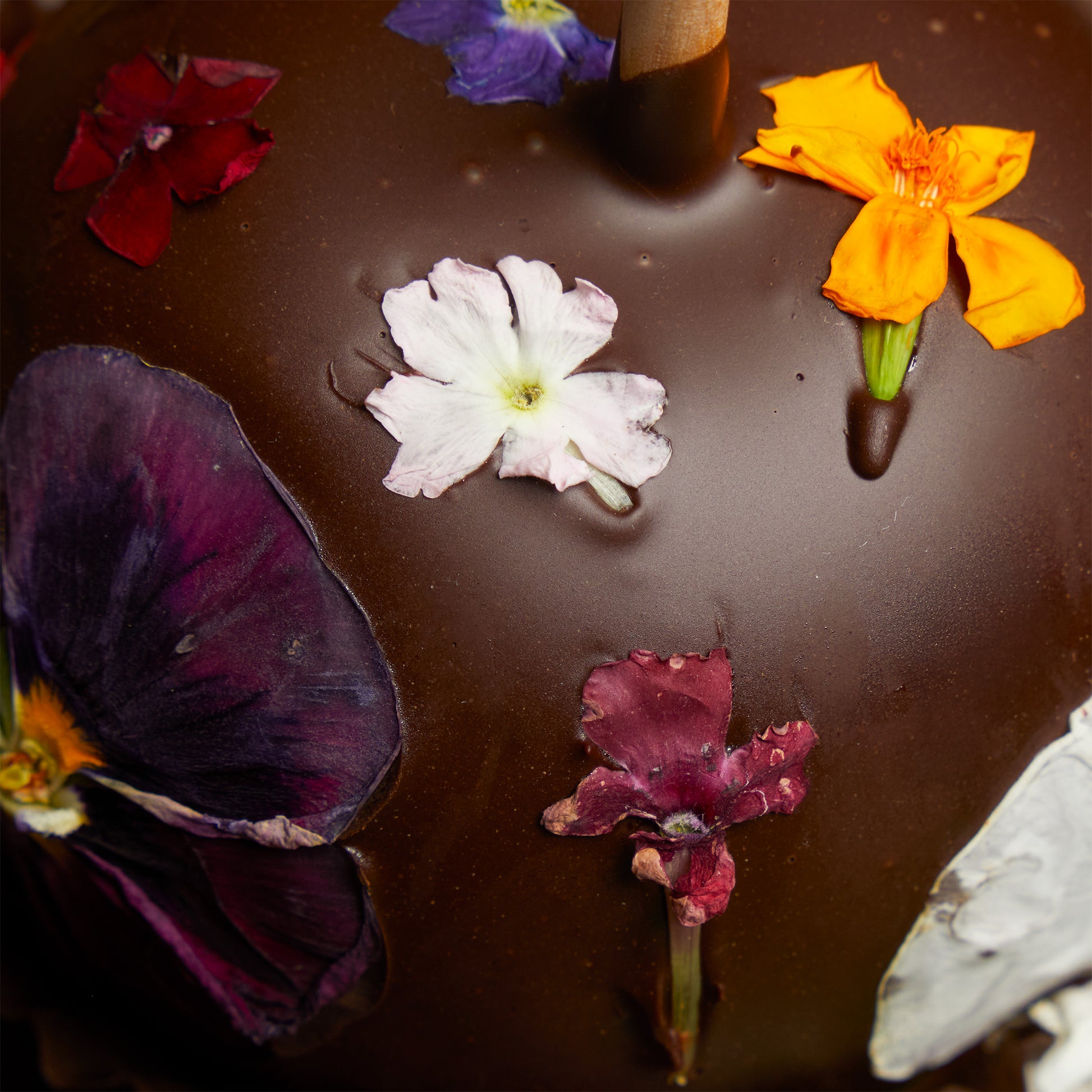 Floral Caramel Apple — Kosher Caramel Apples | NC Chocolatier Artisan Handcrafted