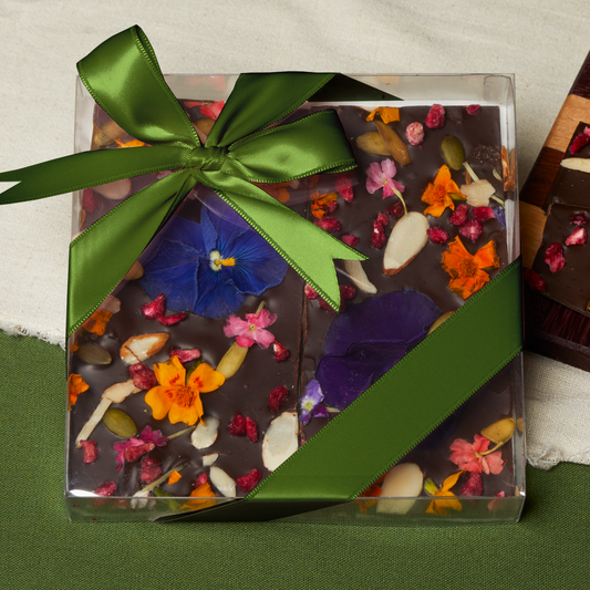 Floral Belgian Bark — Kosher Chocolate Bark | NC Chocolatier Artisan Handcrafted