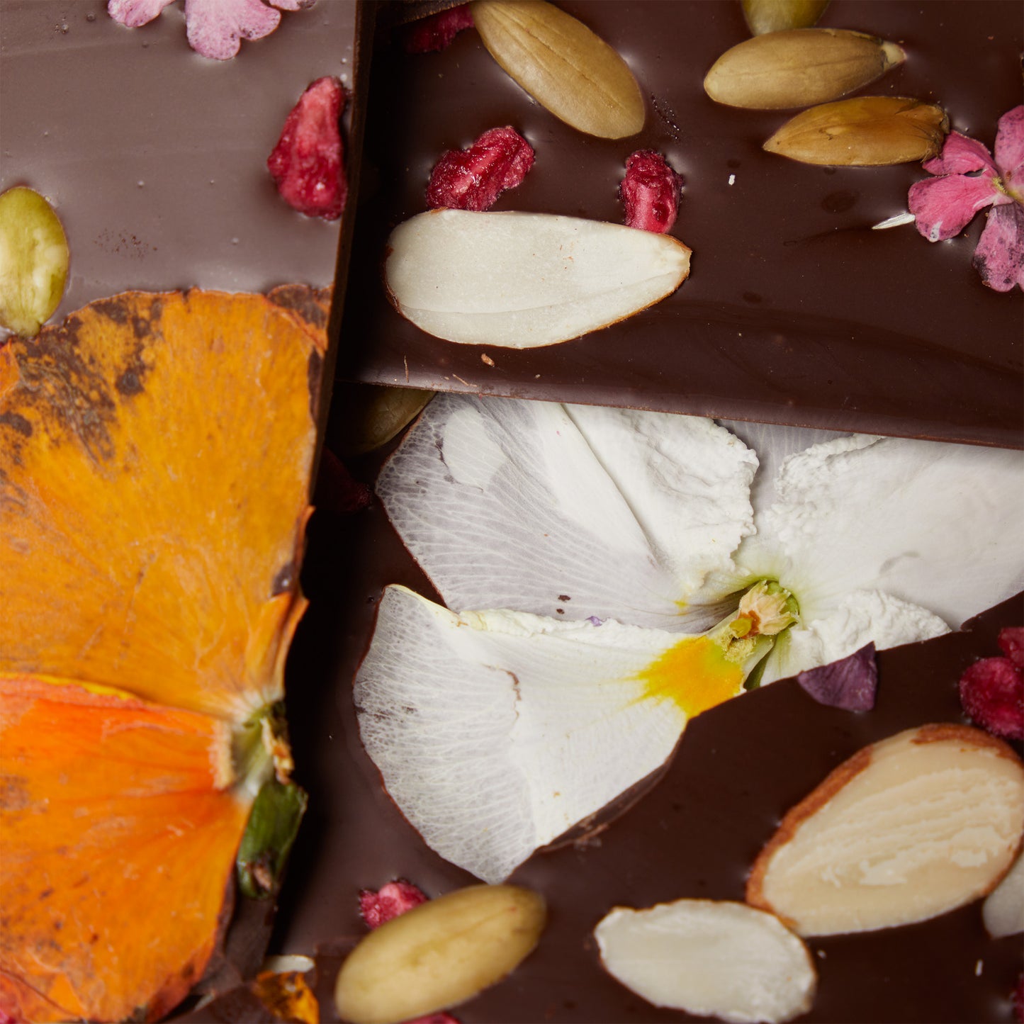 Floral Belgian Bark — Kosher Chocolate Bark | NC Chocolatier Artisan Handcrafted
