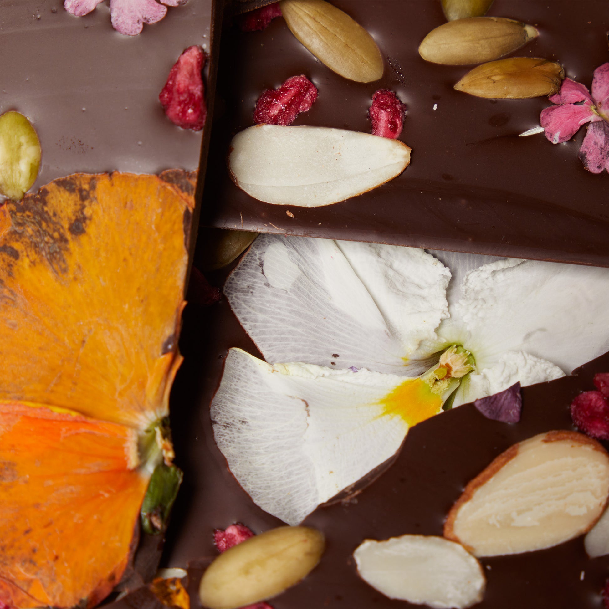 Floral Belgian Bark — Kosher Chocolate Bark | NC Chocolatier Artisan Handcrafted