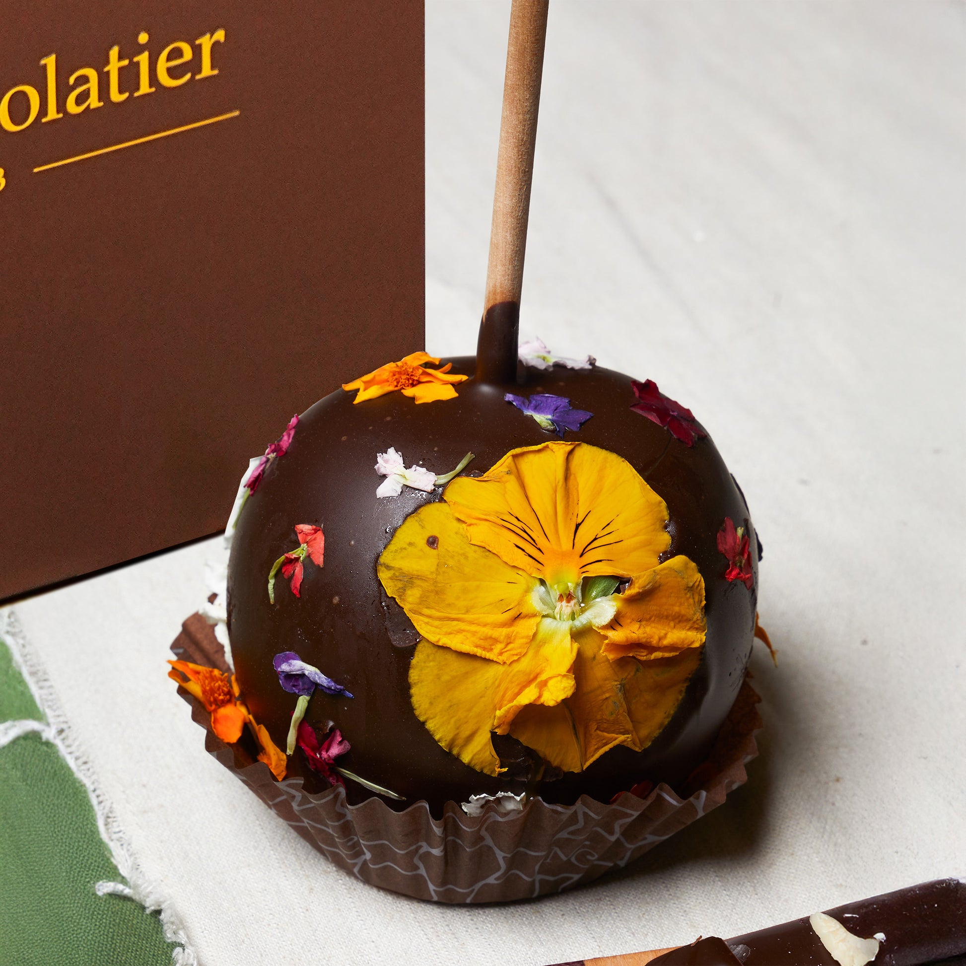 Floral Caramel Apple — Kosher Caramel Apples | NC Chocolatier Artisan Handcrafted