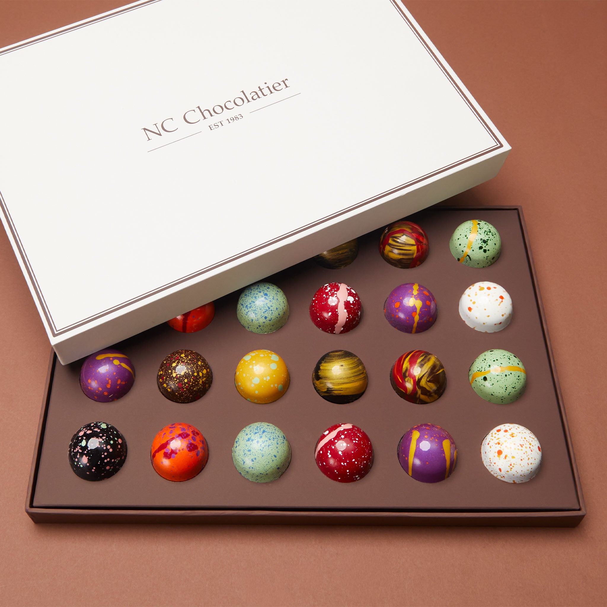 Hand-Painted Bon Bons, 24 Piece – NC Chocolatier