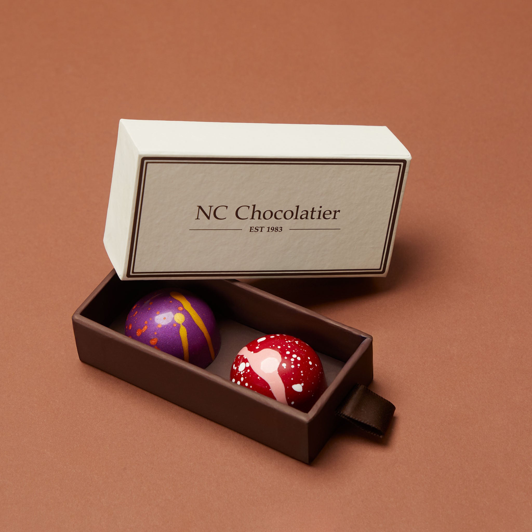Hand-Painted Bon Bons, 2 Piece – NC Chocolatier