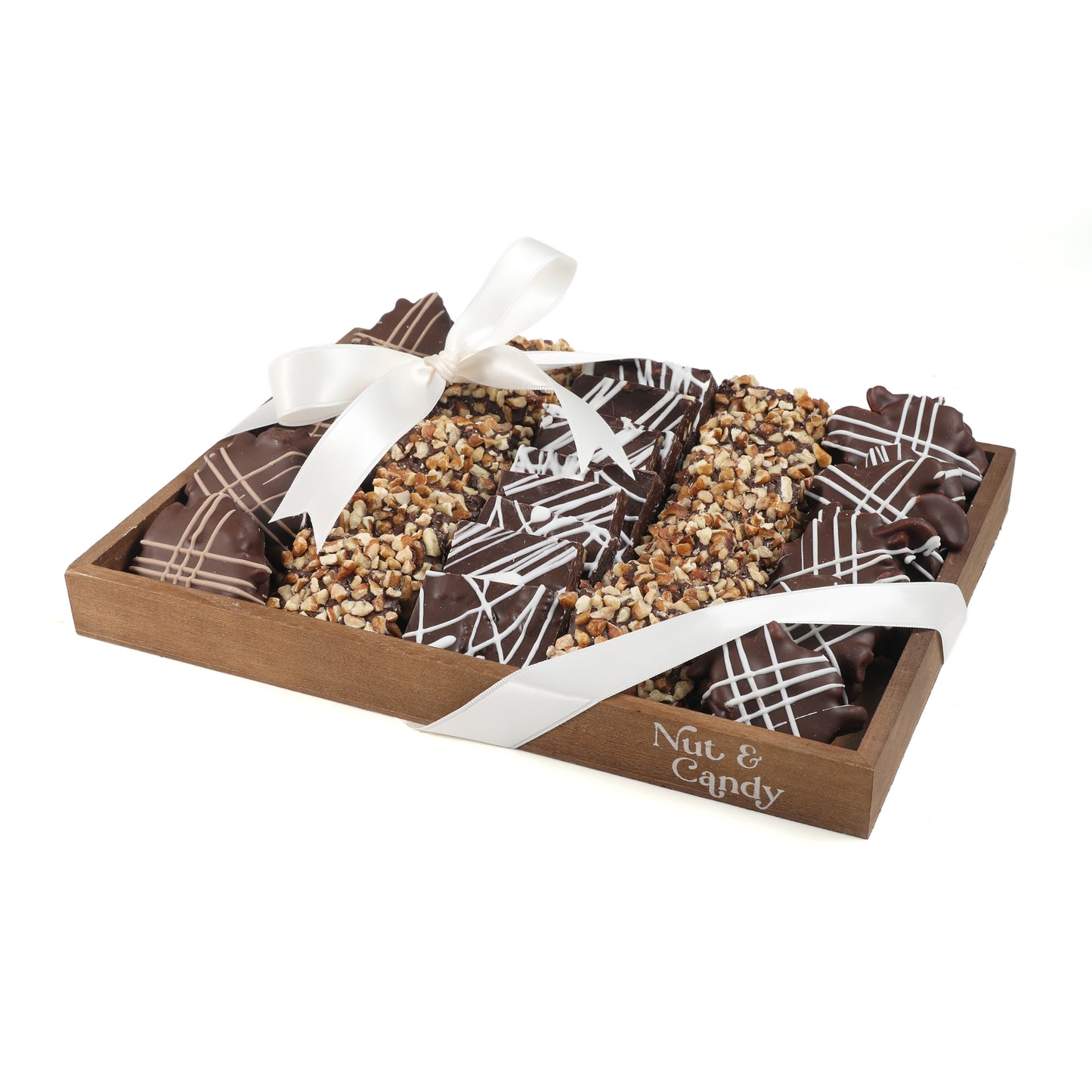 Gift Platter -Silver — Kosher Gift Platters | Valentine's Day | NC Chocolatier Artisan