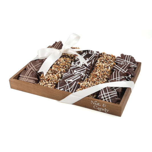 Gift Platter -Silver — Kosher Gift Platters | Valentine's Day | NC Chocolatier Artisan